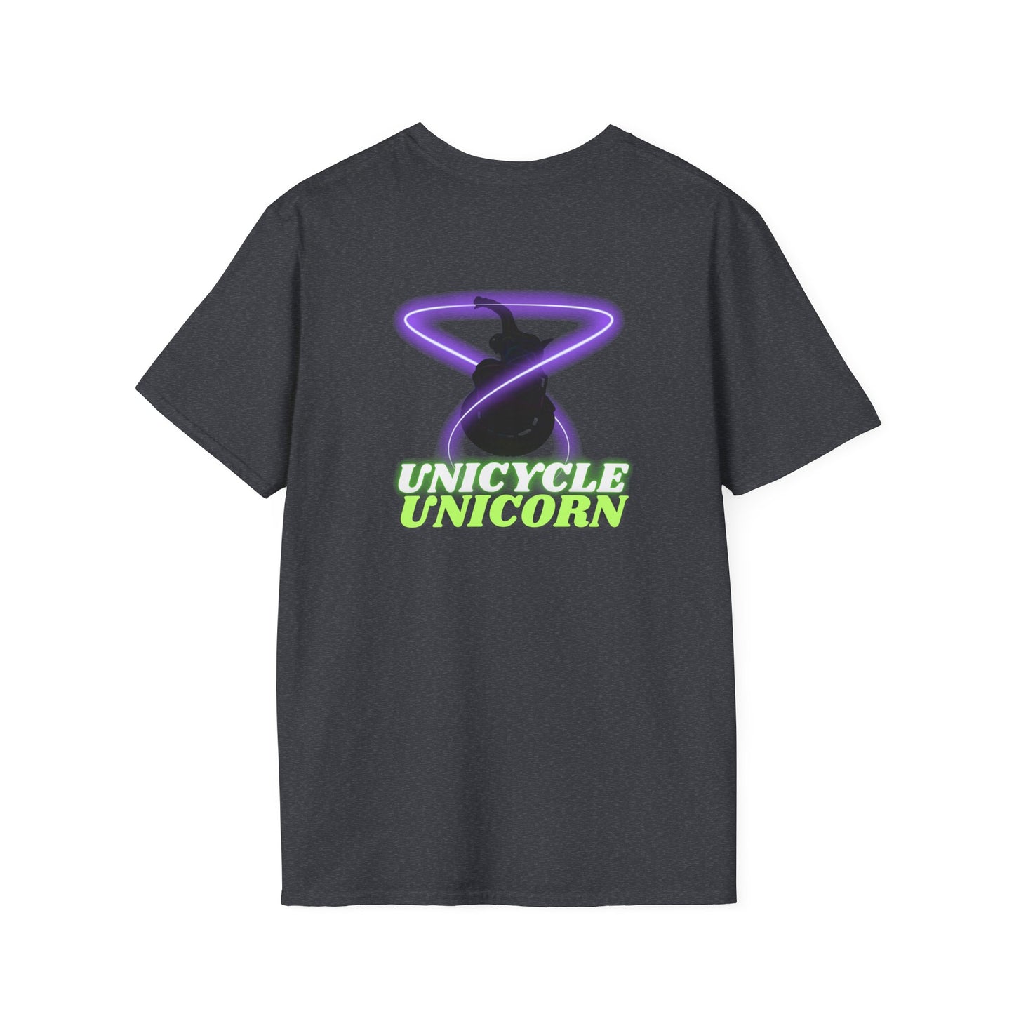 Unicycle Unicorn Unisex Softstyle T shirt