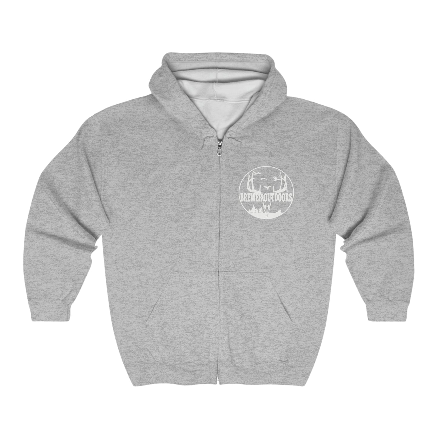 Brewer Outdoors Full Zip Hooded Sweatshirt