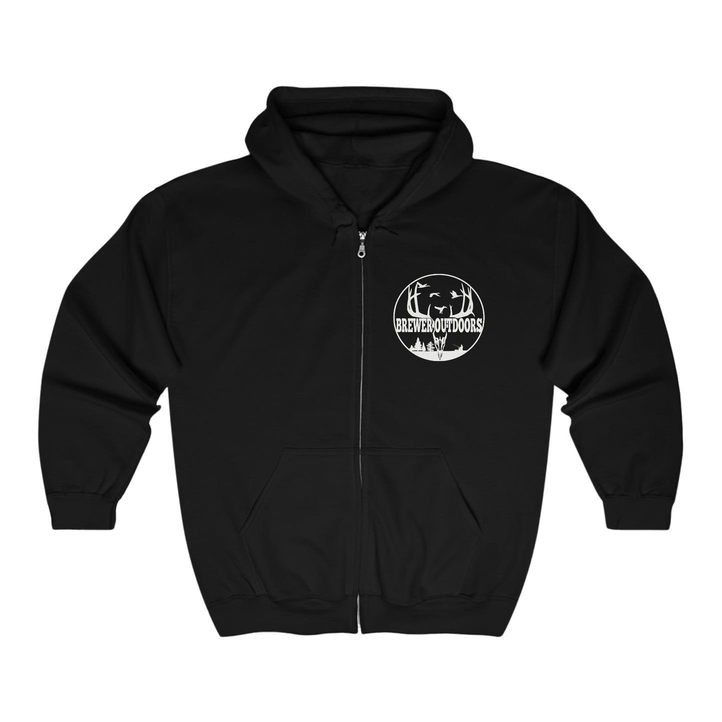 Brewer Outdoors Full Zip Hooded Sweatshirt