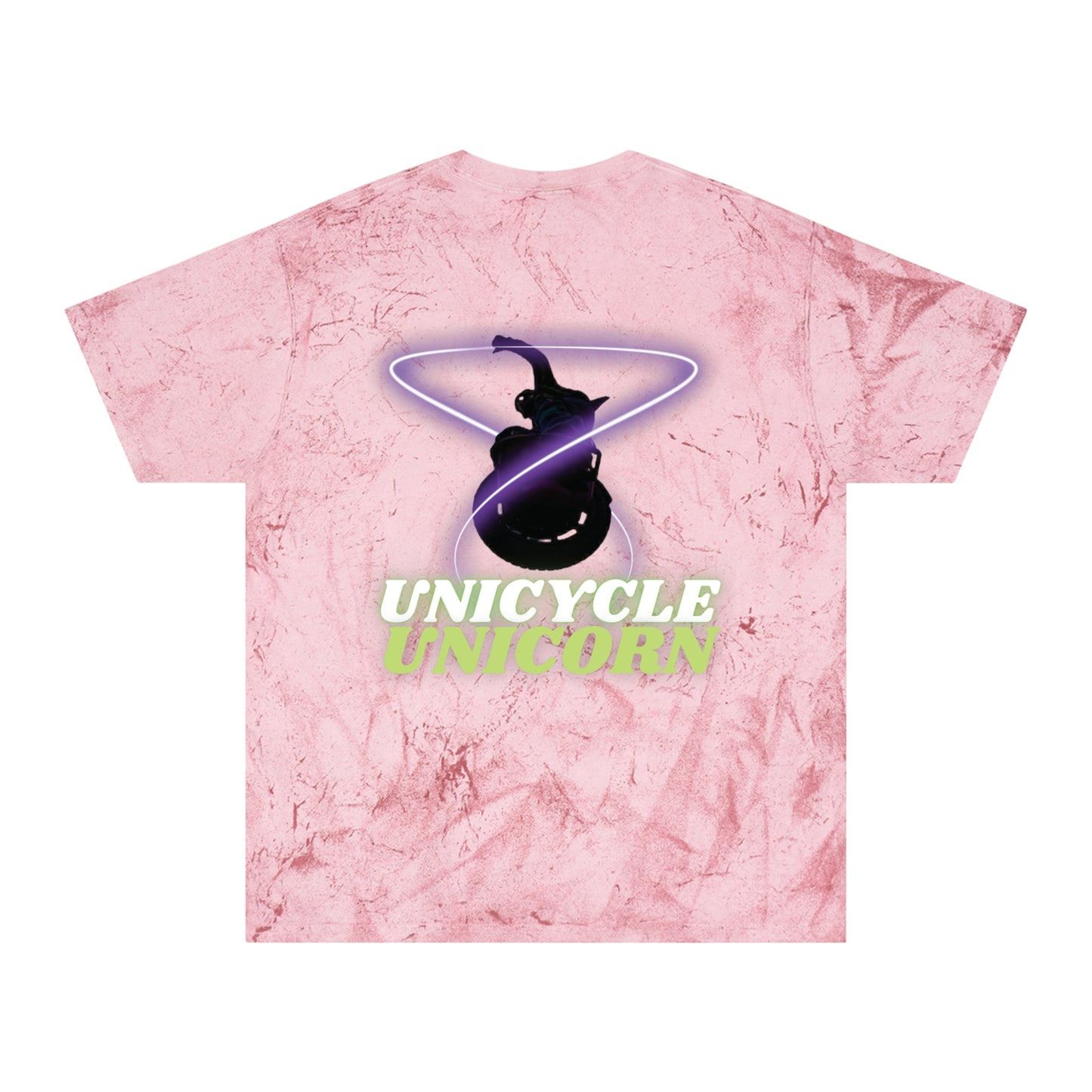 Unicycle Unicorn Unisex Color Blast T-Shirt