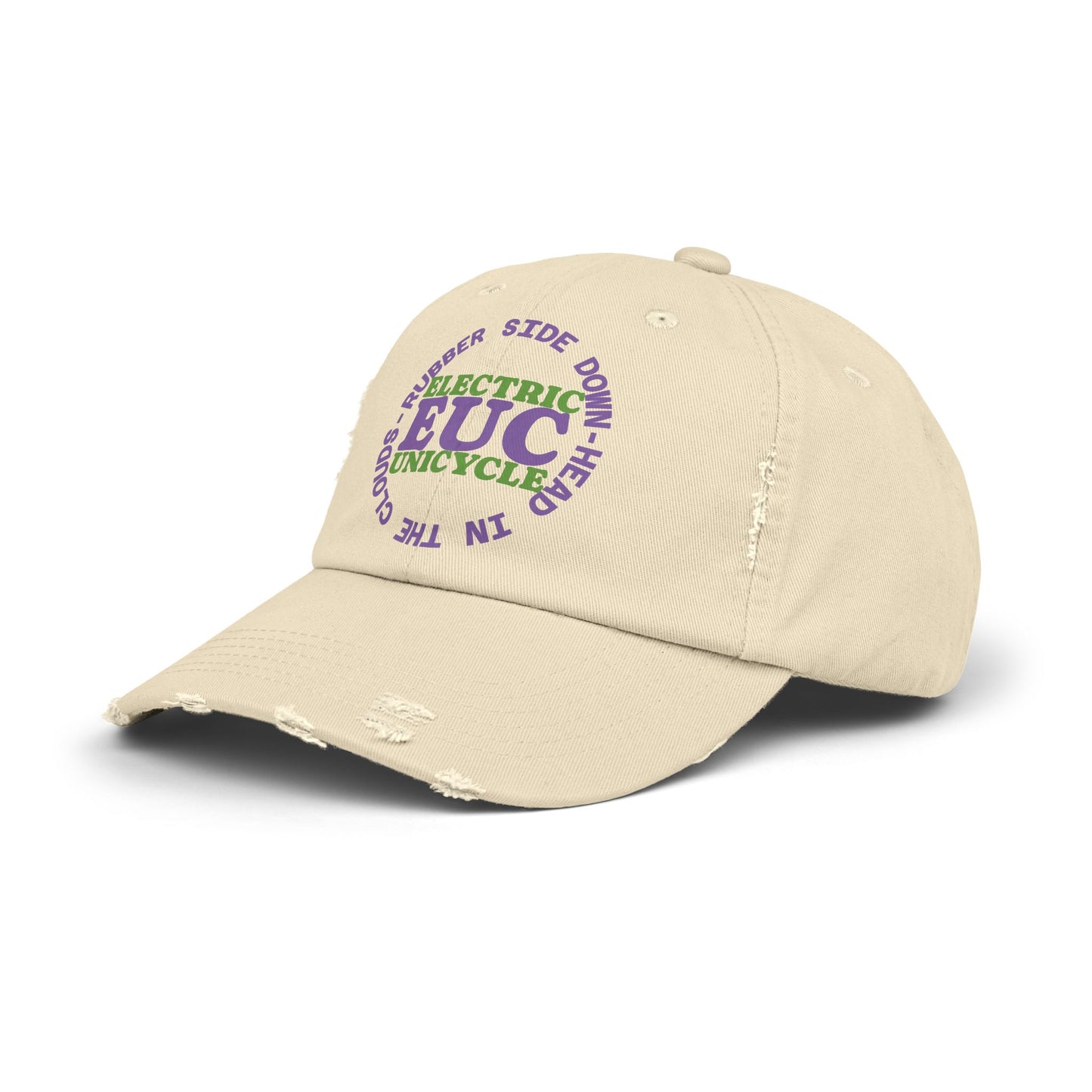 Unicycle Unicorn EUC Distressed Cap