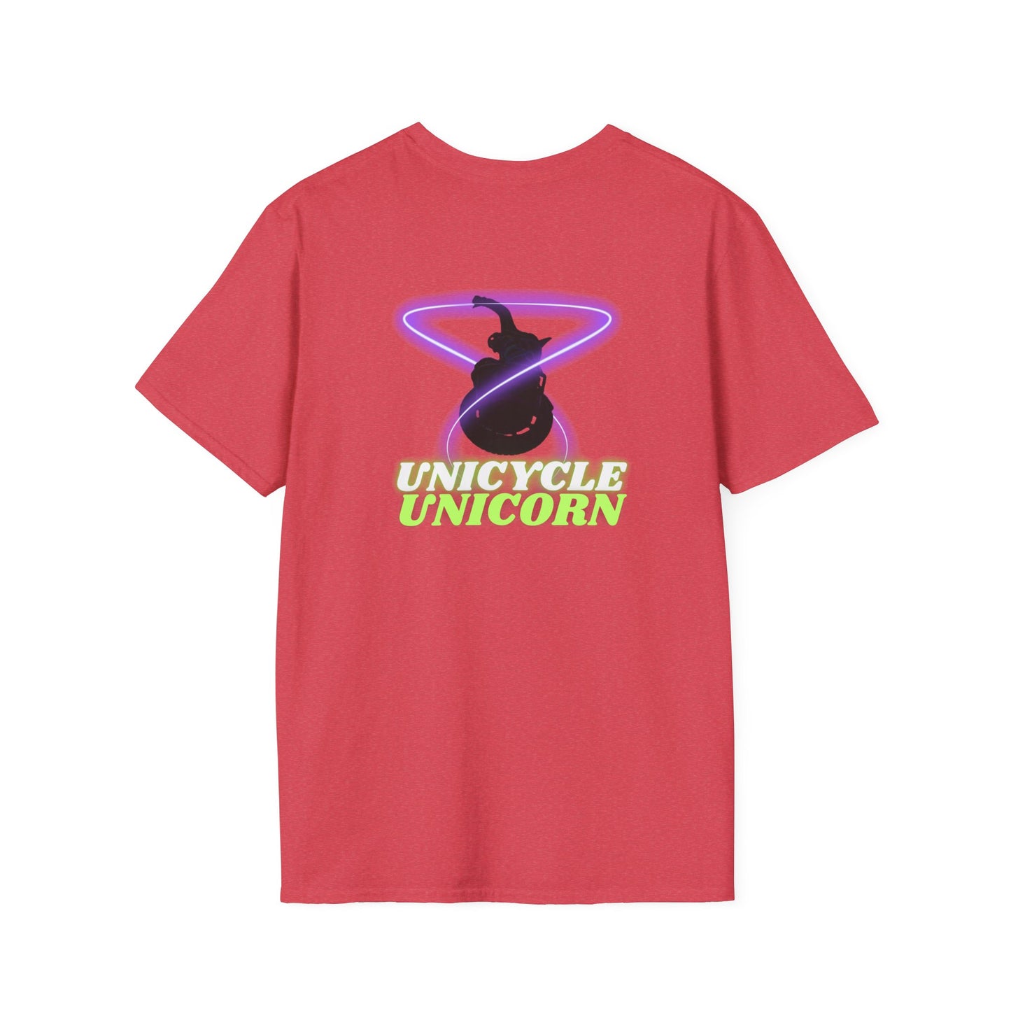 Unicycle Unicorn Unisex Softstyle T shirt