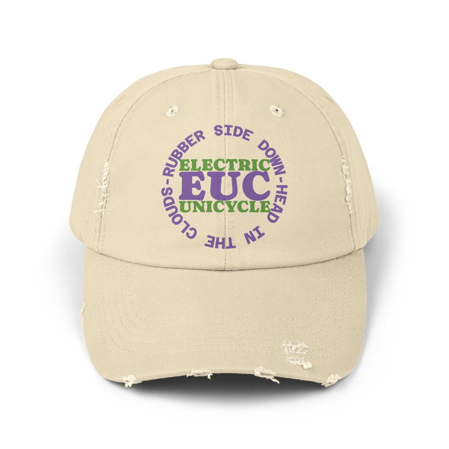 Unicycle Unicorn EUC Distressed Cap