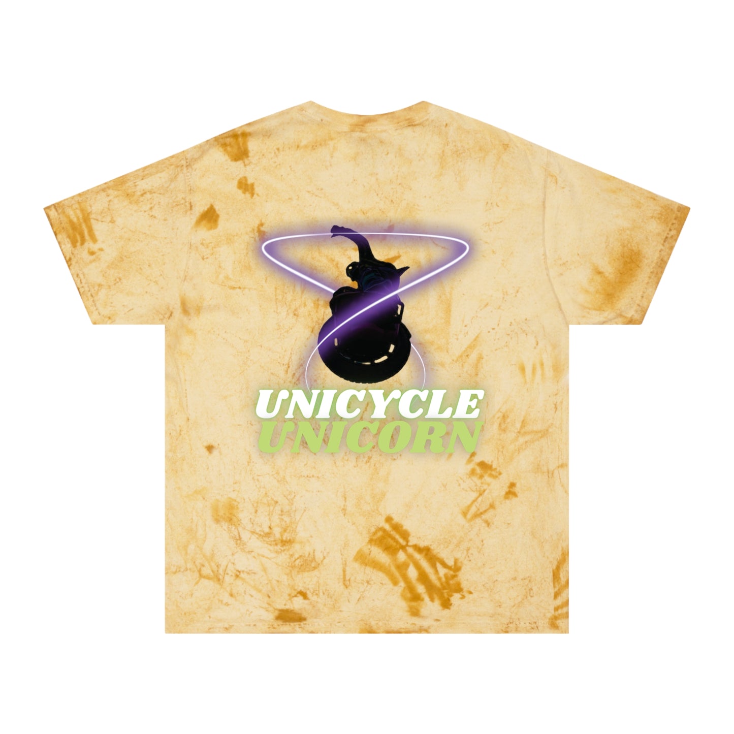 Unicycle Unicorn Unisex Color Blast T-Shirt