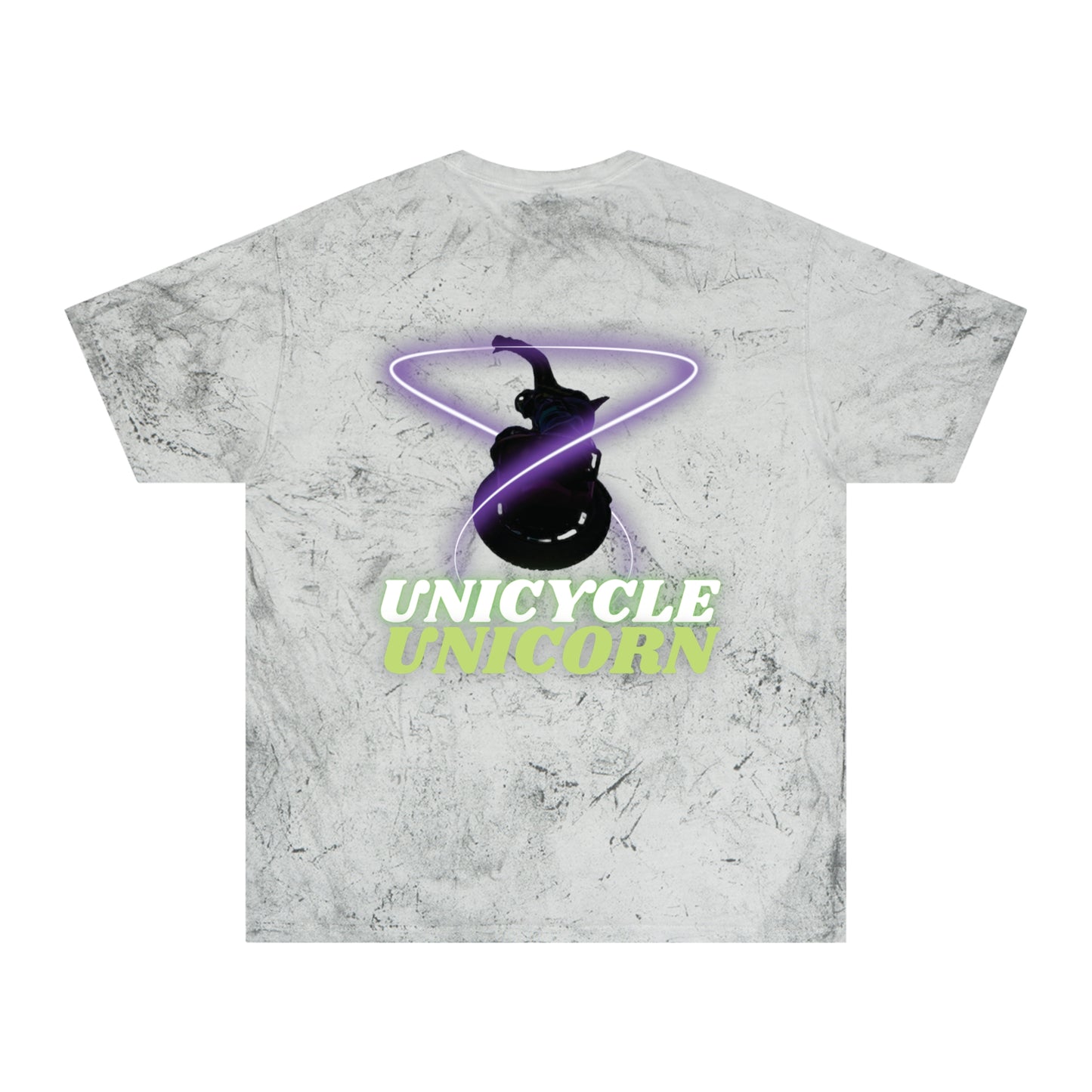 Unicycle Unicorn Unisex Color Blast T-Shirt