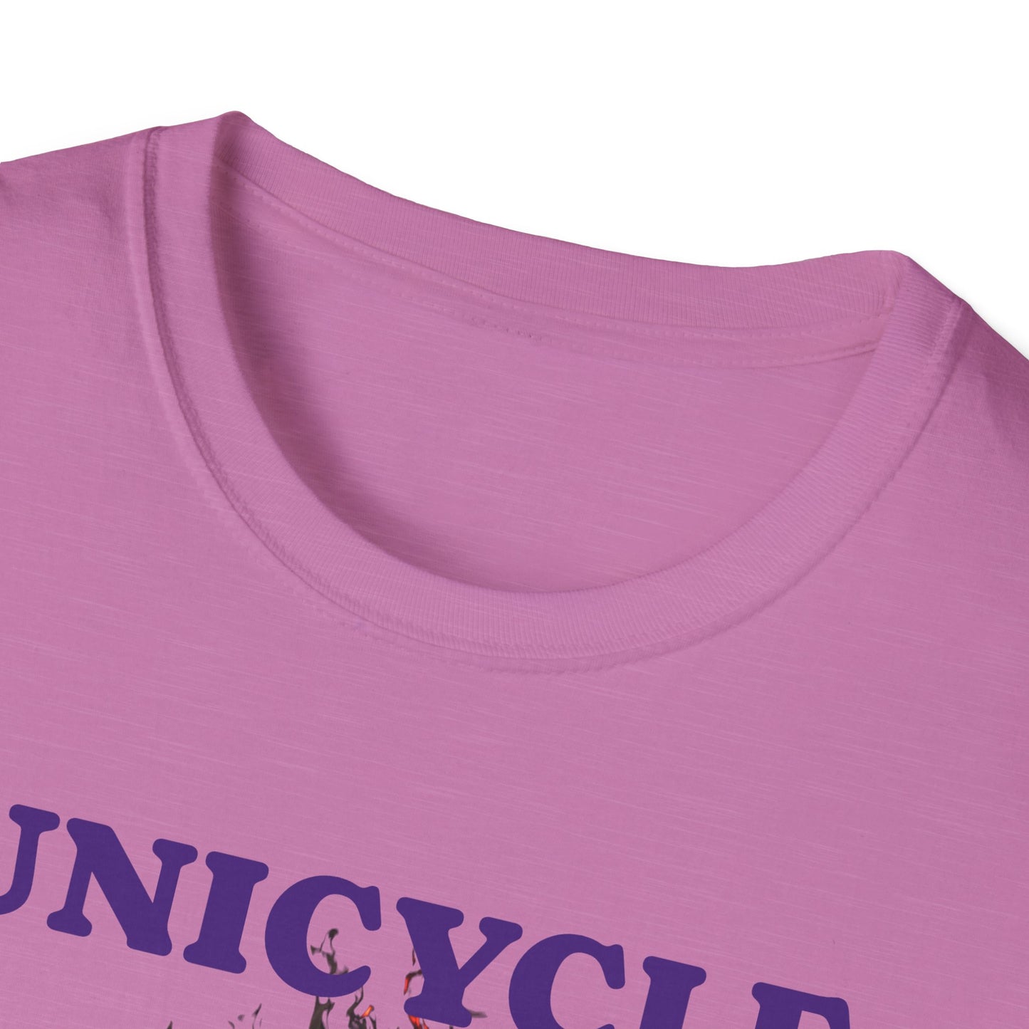 Unicycle Unicorn ring of fire Softstyle Tshirt