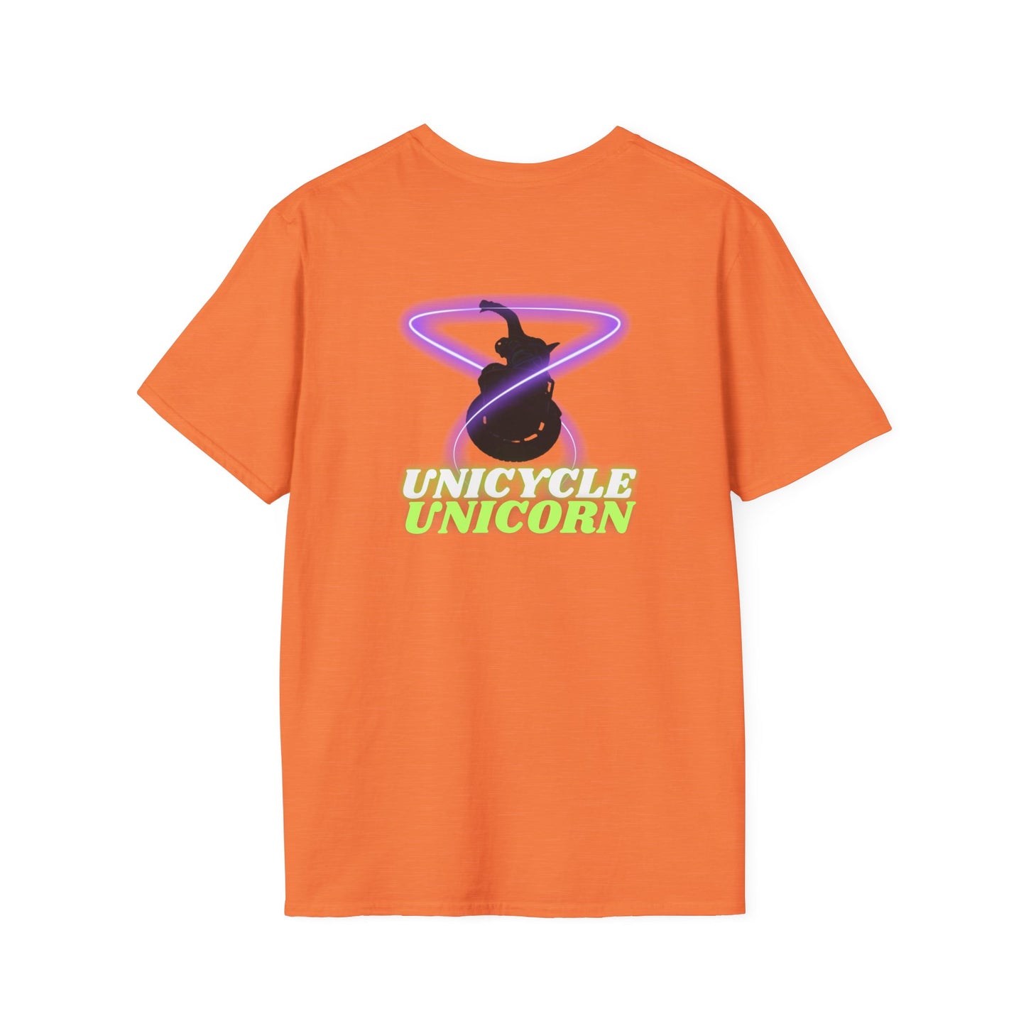 Unicycle Unicorn Unisex Softstyle T shirt