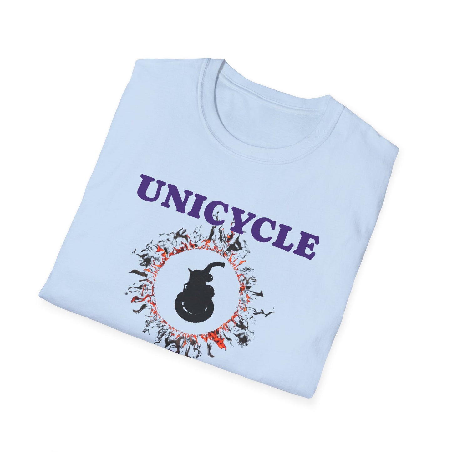 Unicycle Unicorn ring of fire Softstyle Tshirt