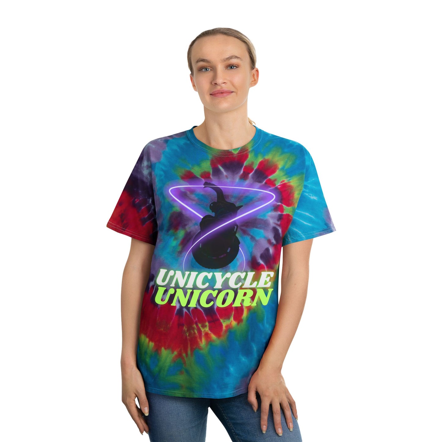 Unicycle Unicorn / EUC / Head in the Clouds Tie-Dye Tee