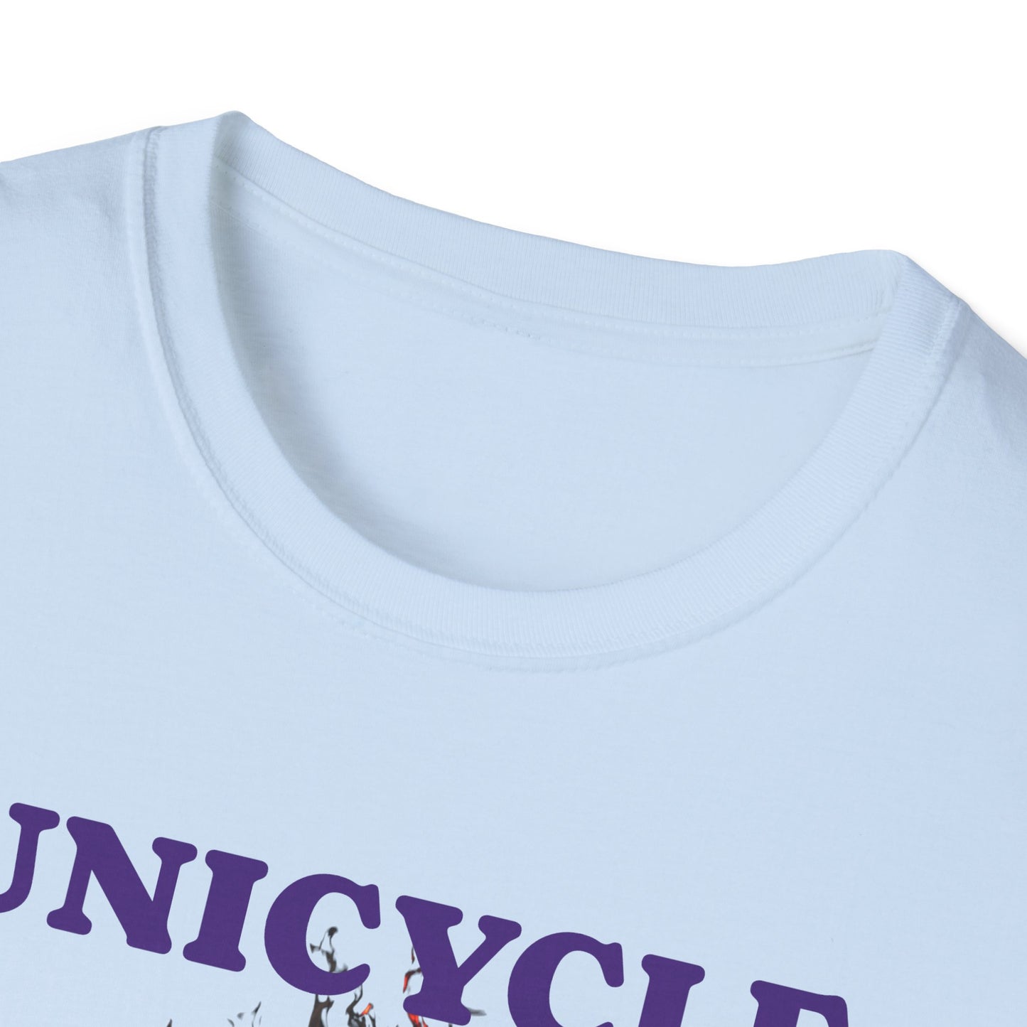 Unicycle Unicorn ring of fire Softstyle Tshirt
