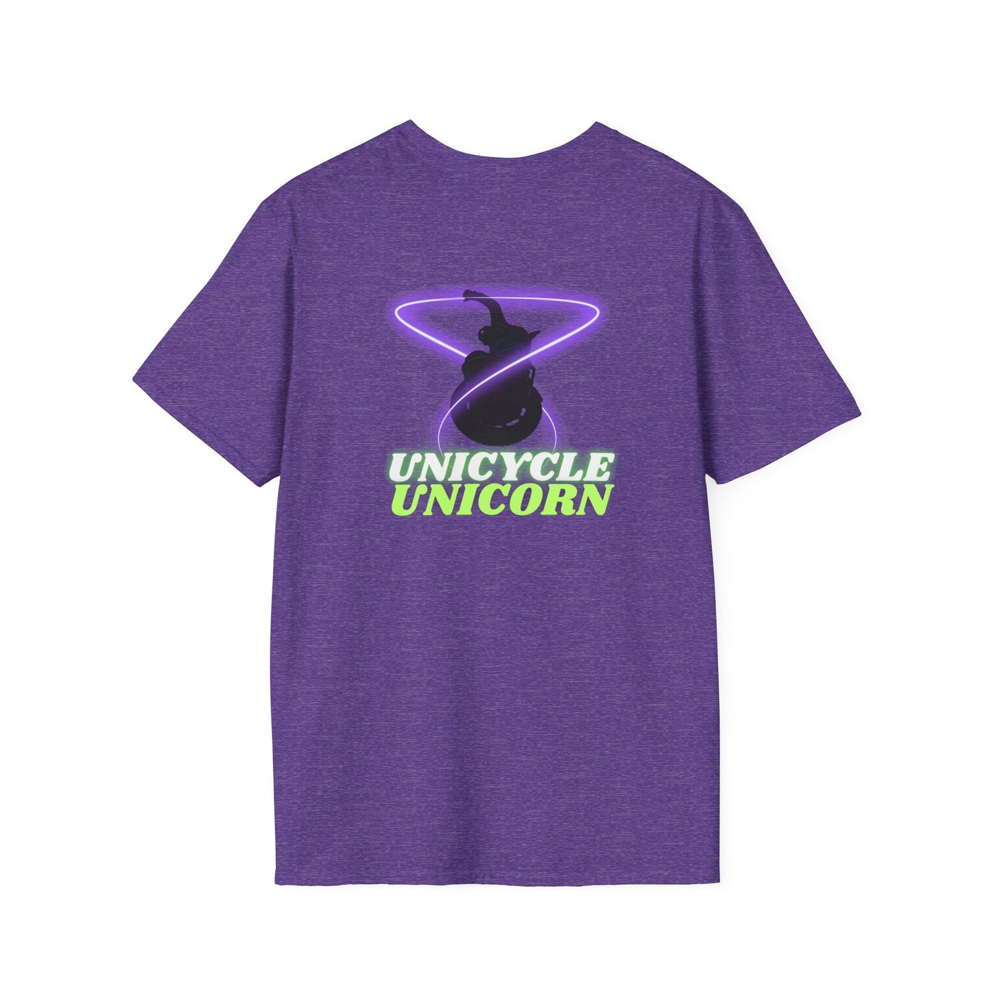 Unicycle Unicorn Unisex Softstyle T shirt
