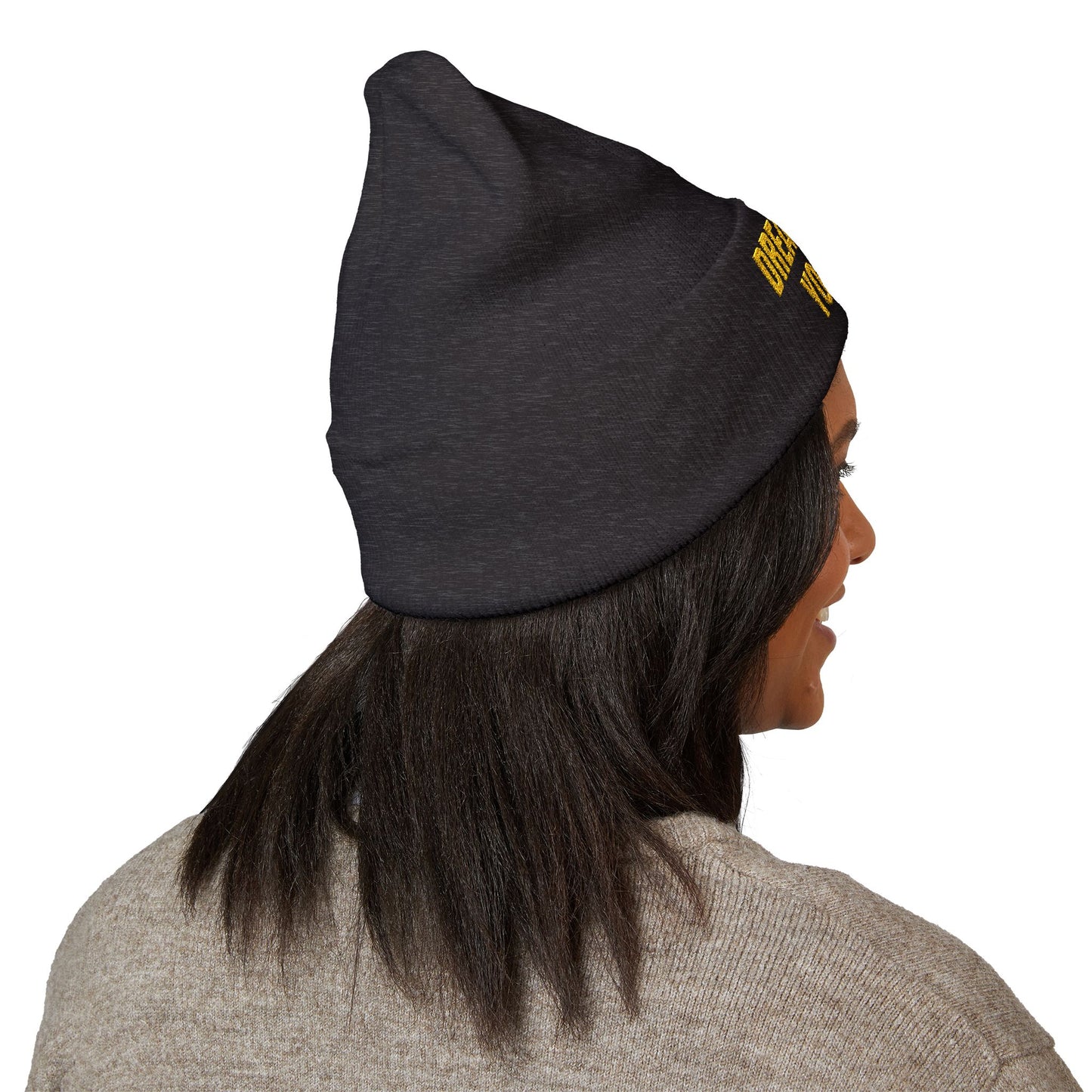 Dream While You Can Cuffed Beanie, Cozy Winter Accessory, Gift for Dreamers, Inspirational Beanie, Unisex Knitted Hat