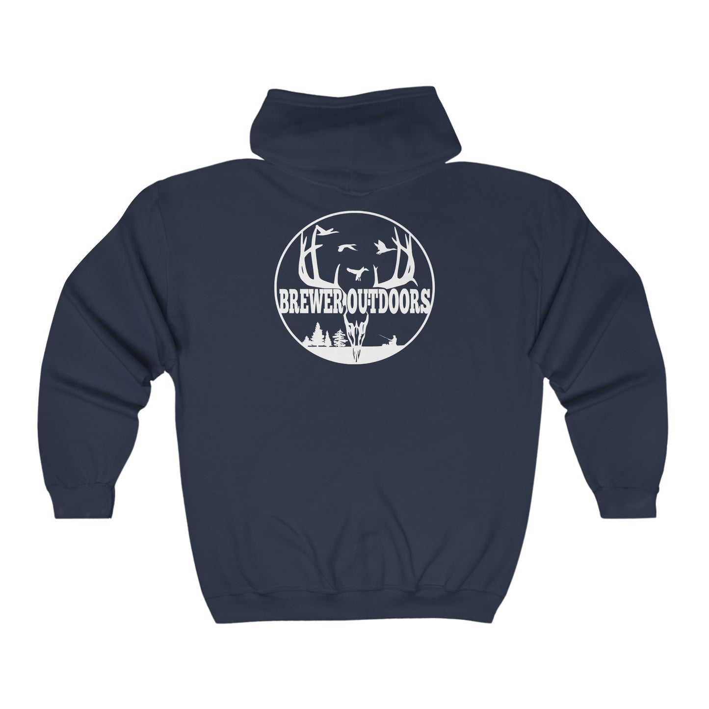 Brewer Outdoors Full Zip Hooded Sweatshirt
