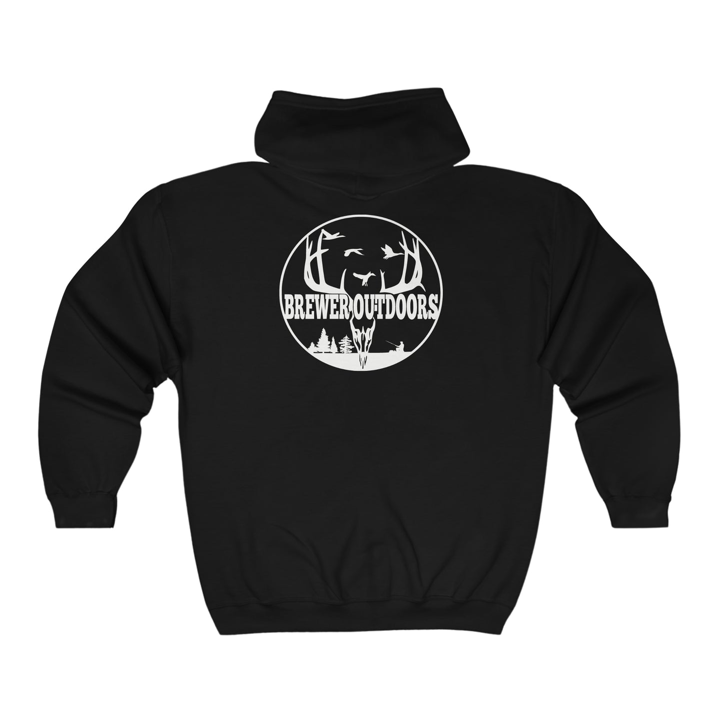 Brewer Outdoors Full Zip Hooded Sweatshirt
