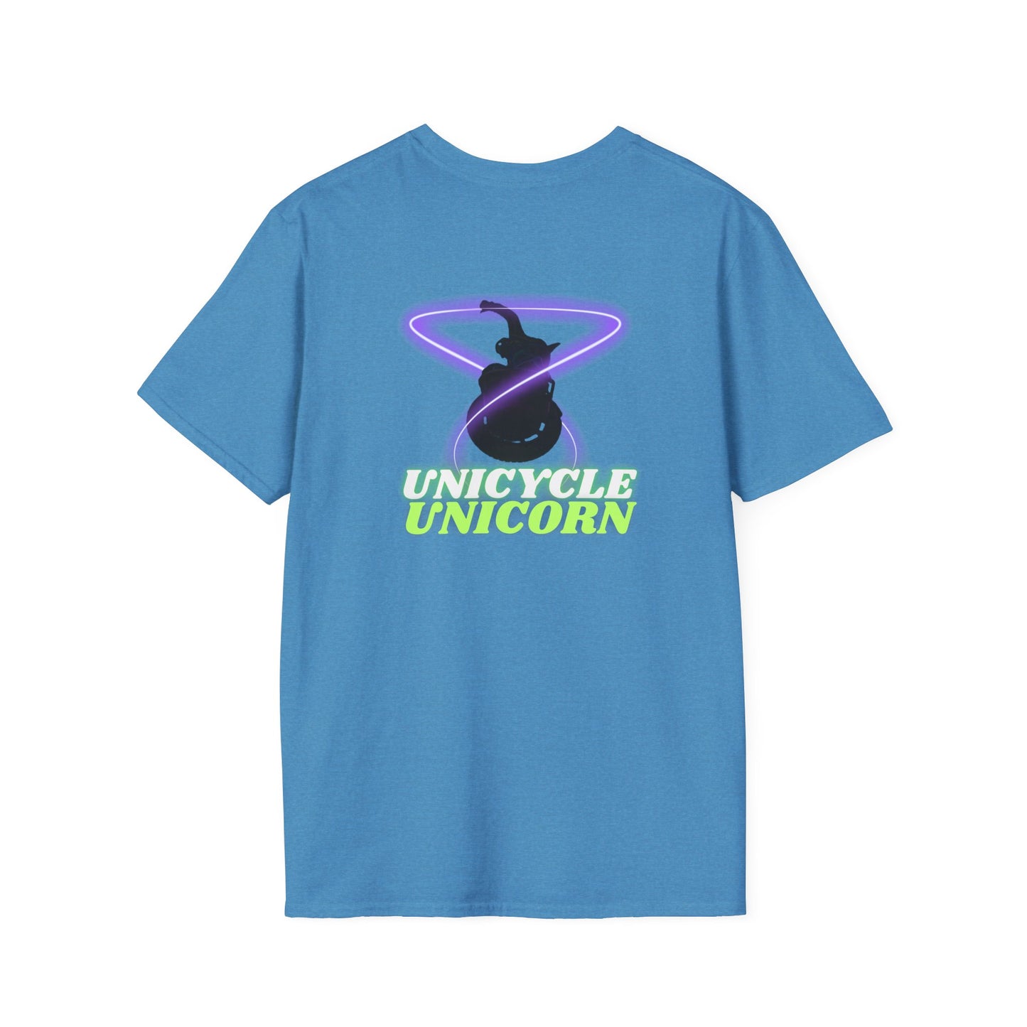Unicycle Unicorn Unisex Softstyle T shirt