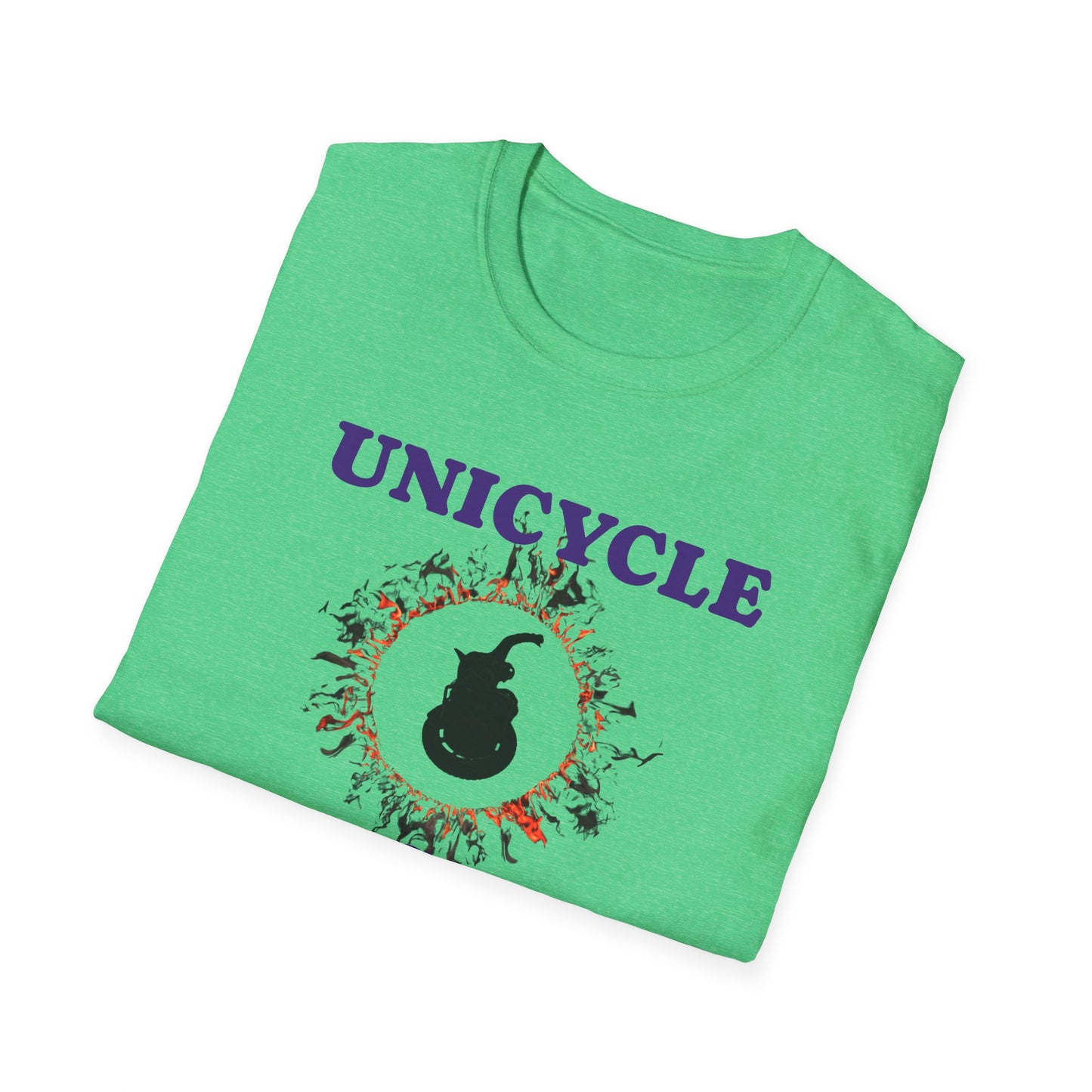 Unicycle Unicorn ring of fire Softstyle Tshirt