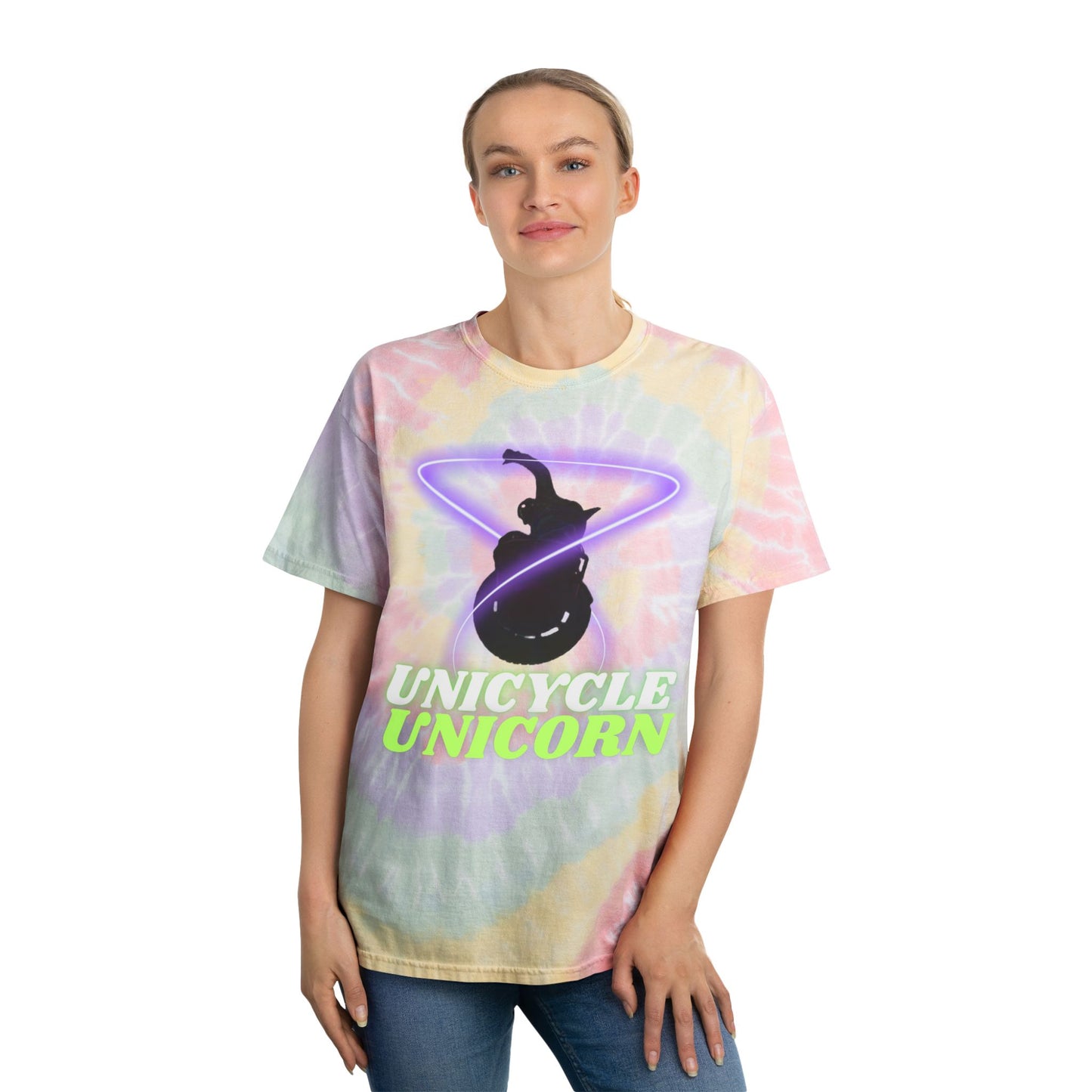 Unicycle Unicorn / EUC / Head in the Clouds Tie-Dye Tee