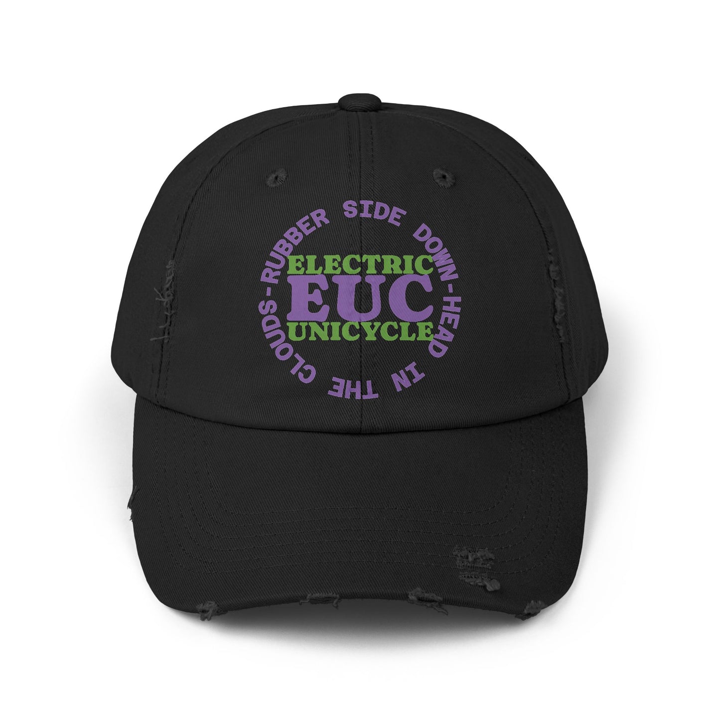 Unicycle Unicorn EUC Distressed Cap