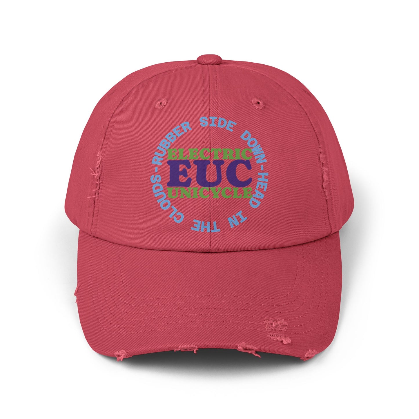 Unicycle Unicorn EUC Distressed Cap