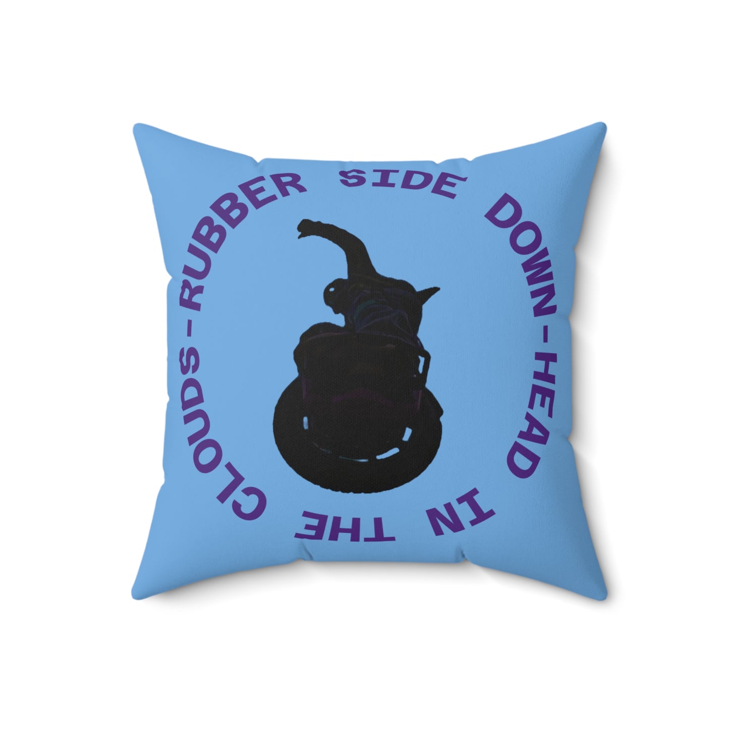 Unicycle Unicorn / Head In The Clouds Decorative Pillow