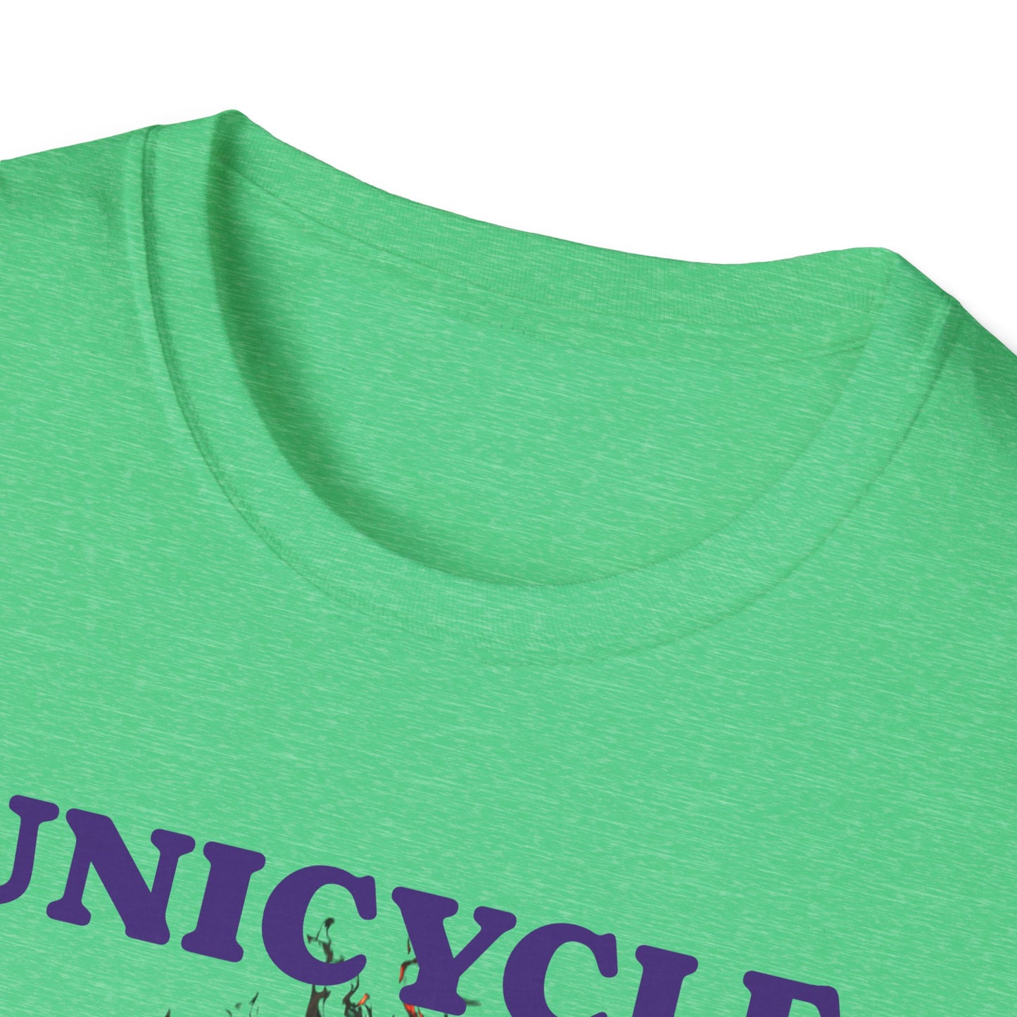 Unicycle Unicorn ring of fire Softstyle Tshirt