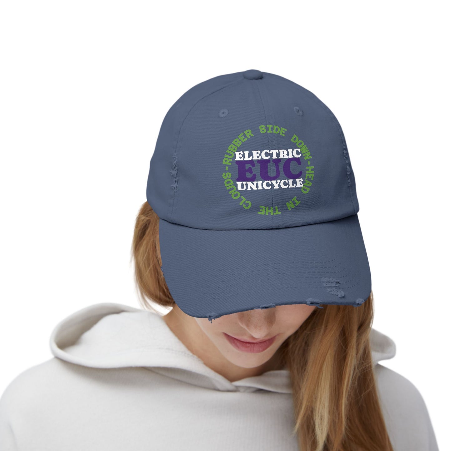 Unicycle Unicorn EUC Distressed Cap