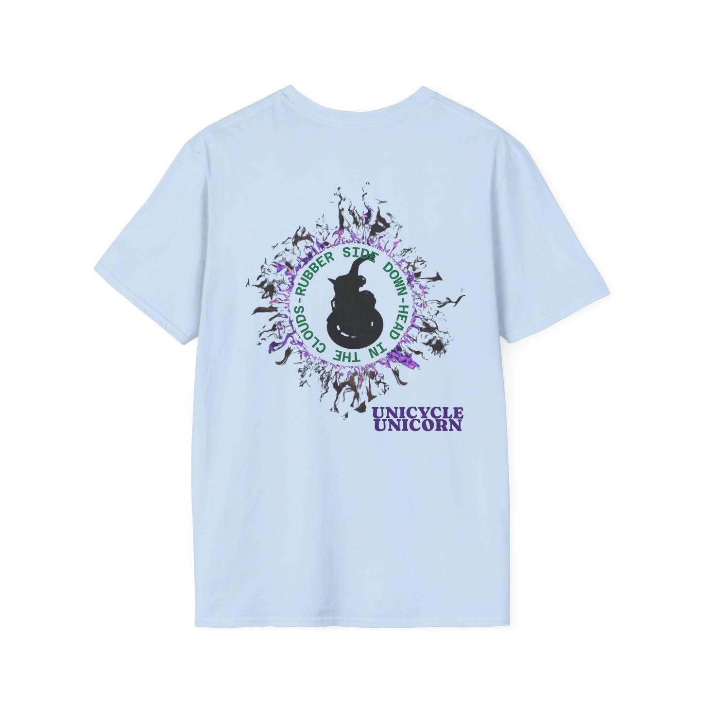 Unicycle Unicorn ring of fire Softstyle Tshirt
