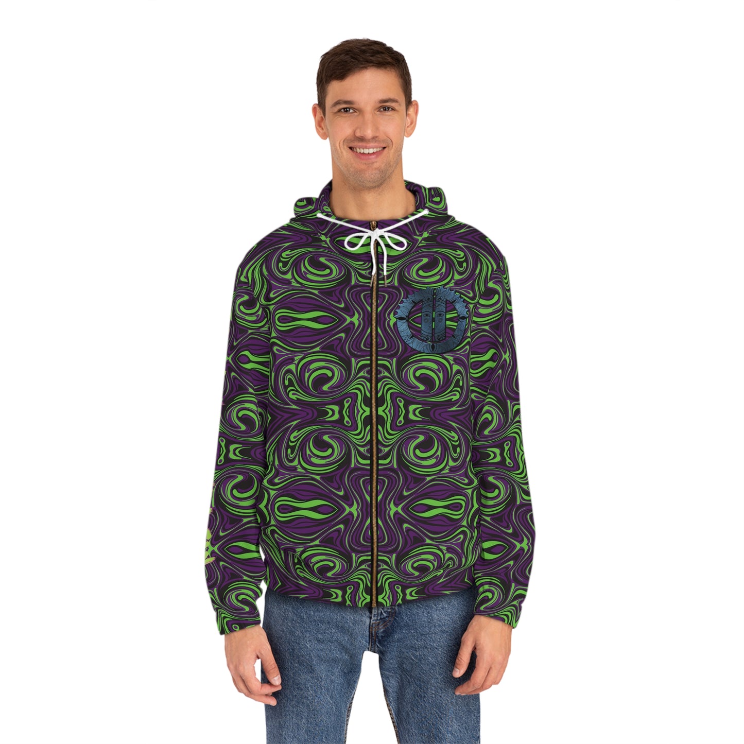 Full-Zip GTCC Psychedelic Greenple Hoodie