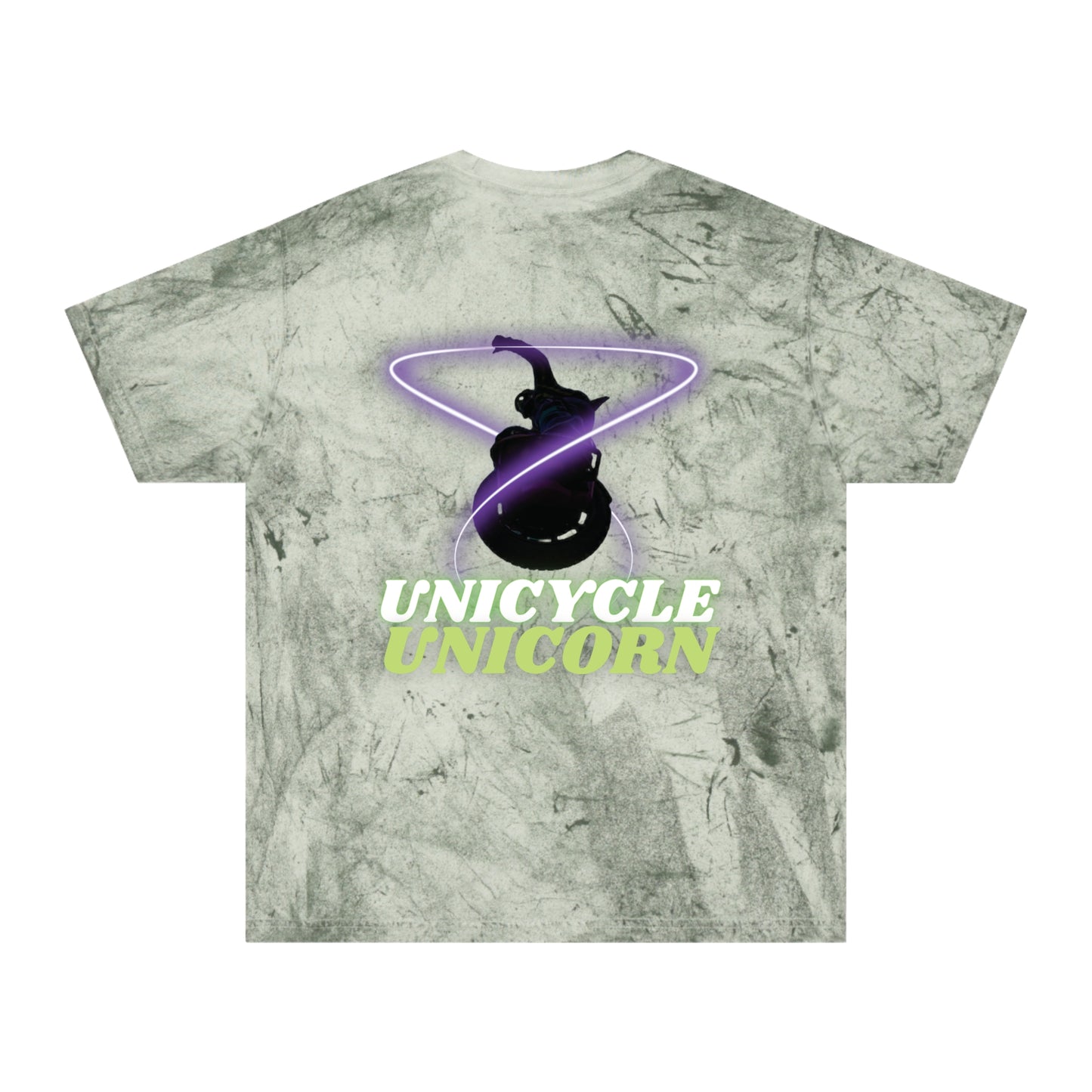 Unicycle Unicorn Unisex Color Blast T-Shirt