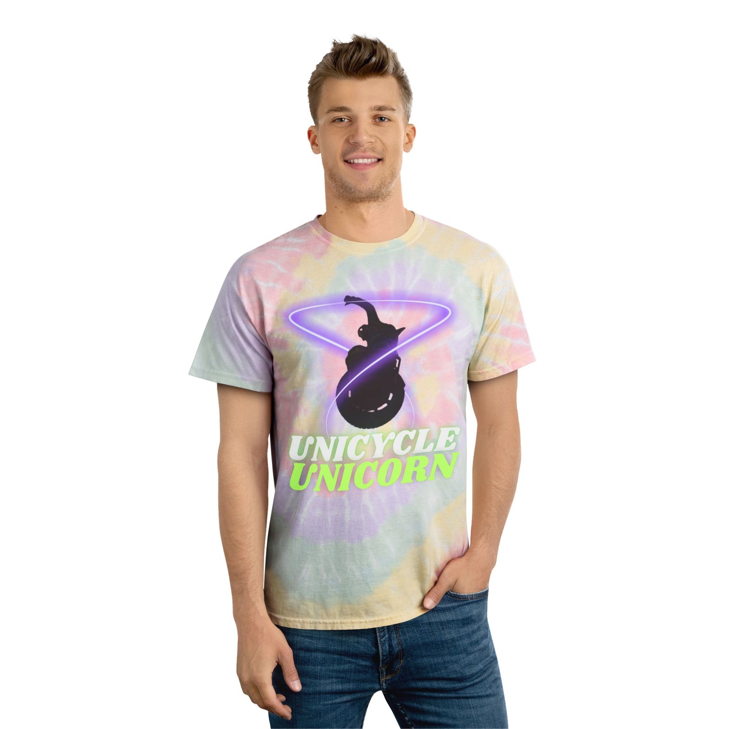 Unicycle Unicorn / EUC / Head in the Clouds Tie-Dye Tee