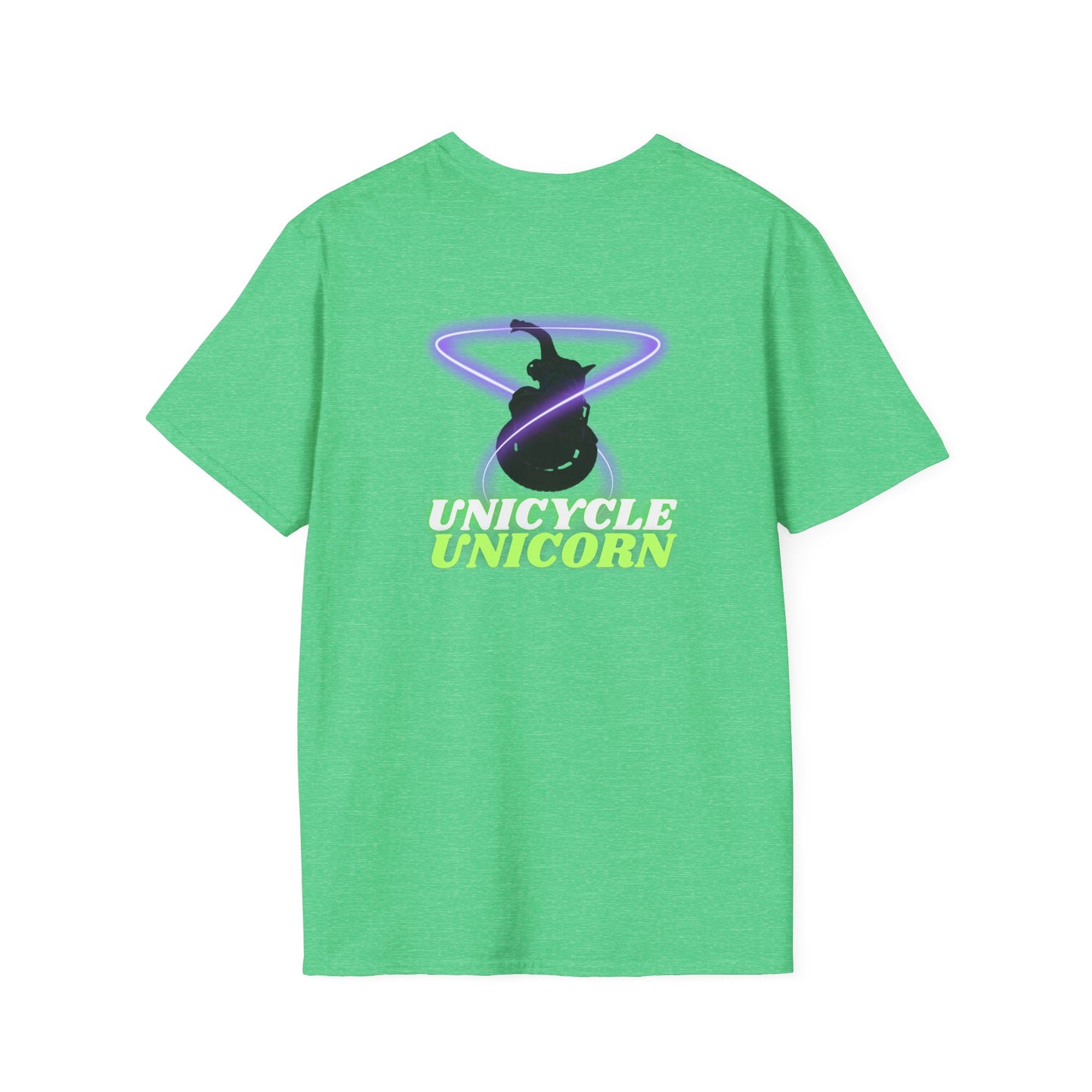 Unicycle Unicorn Unisex Softstyle T shirt