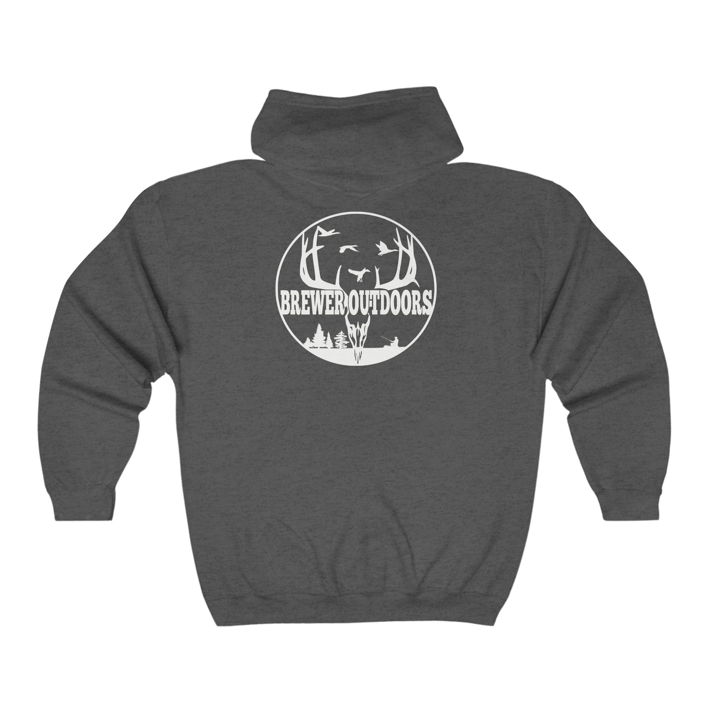 Brewer Outdoors Full Zip Hooded Sweatshirt