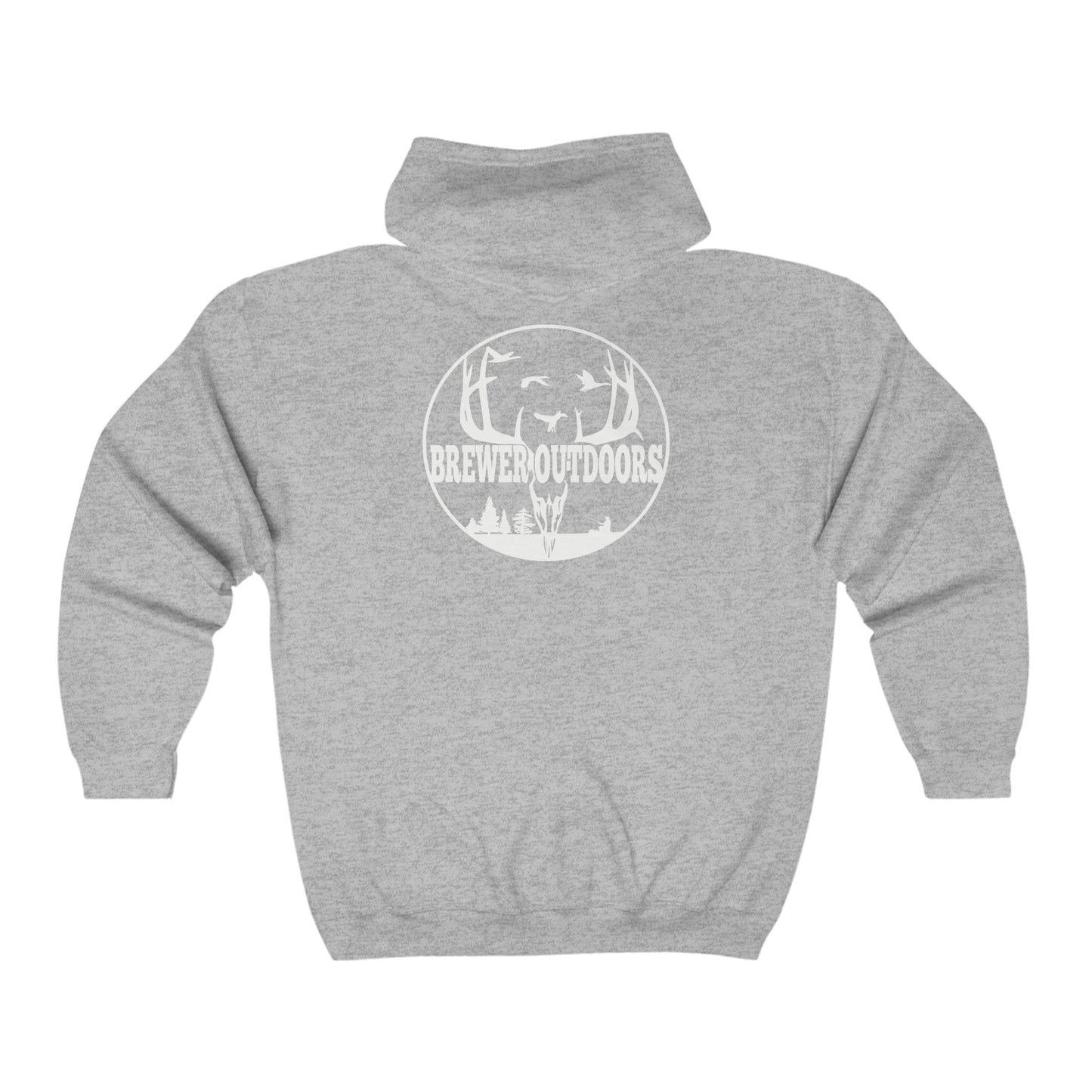 Brewer Outdoors Full Zip Hooded Sweatshirt