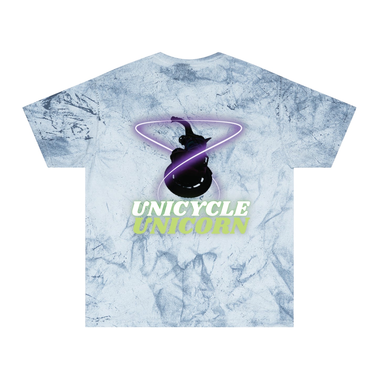 Unicycle Unicorn Unisex Color Blast T-Shirt