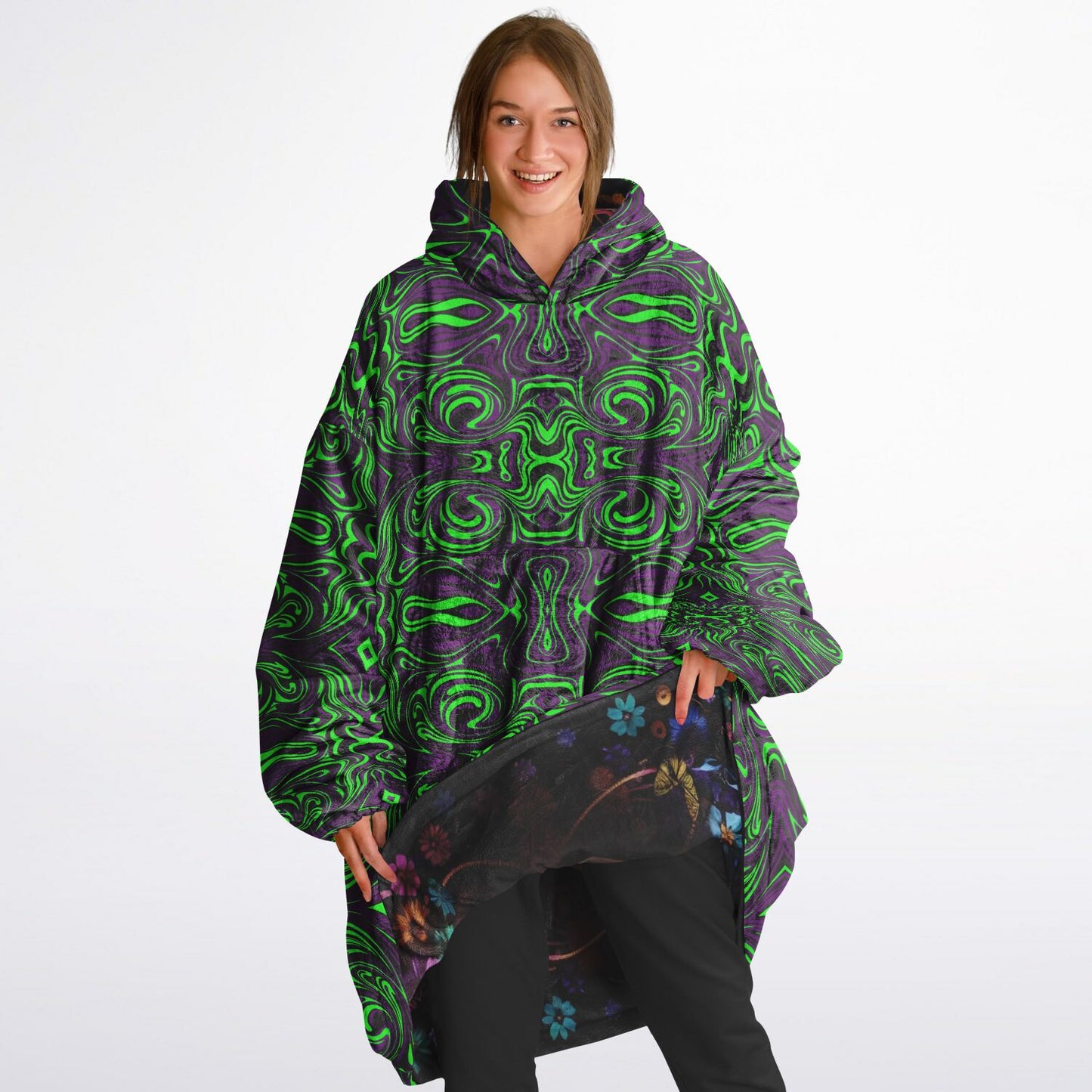 Unbranded Skull #2 Reversible Snug Hoodie
