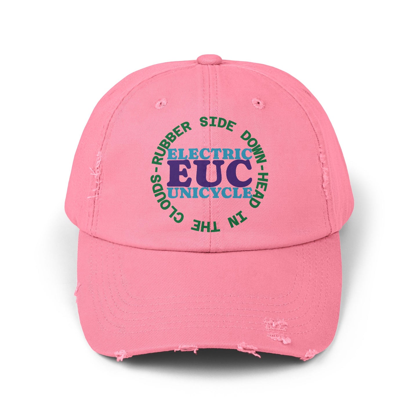 Unicycle Unicorn EUC Distressed Cap