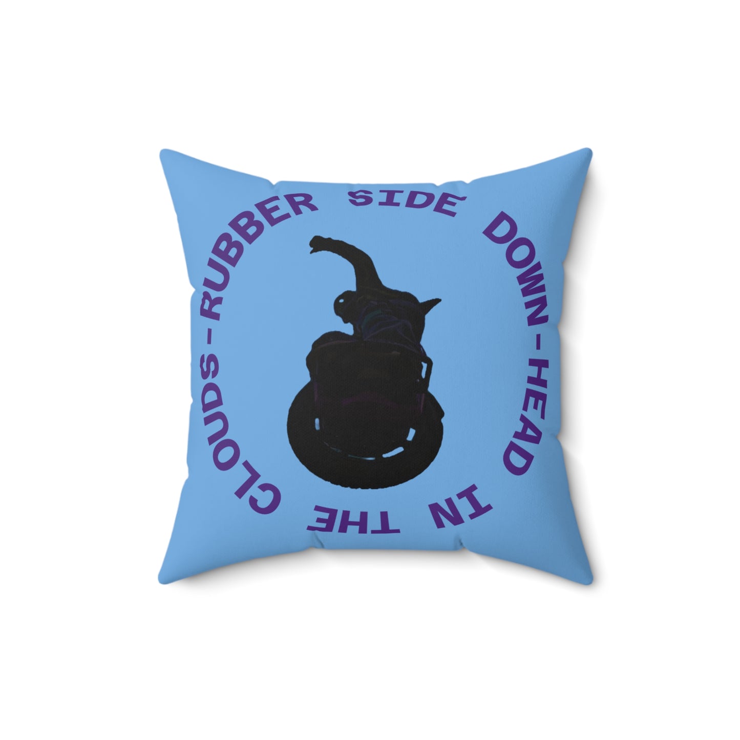 Unicycle Unicorn / Head In The Clouds Decorative Pillow