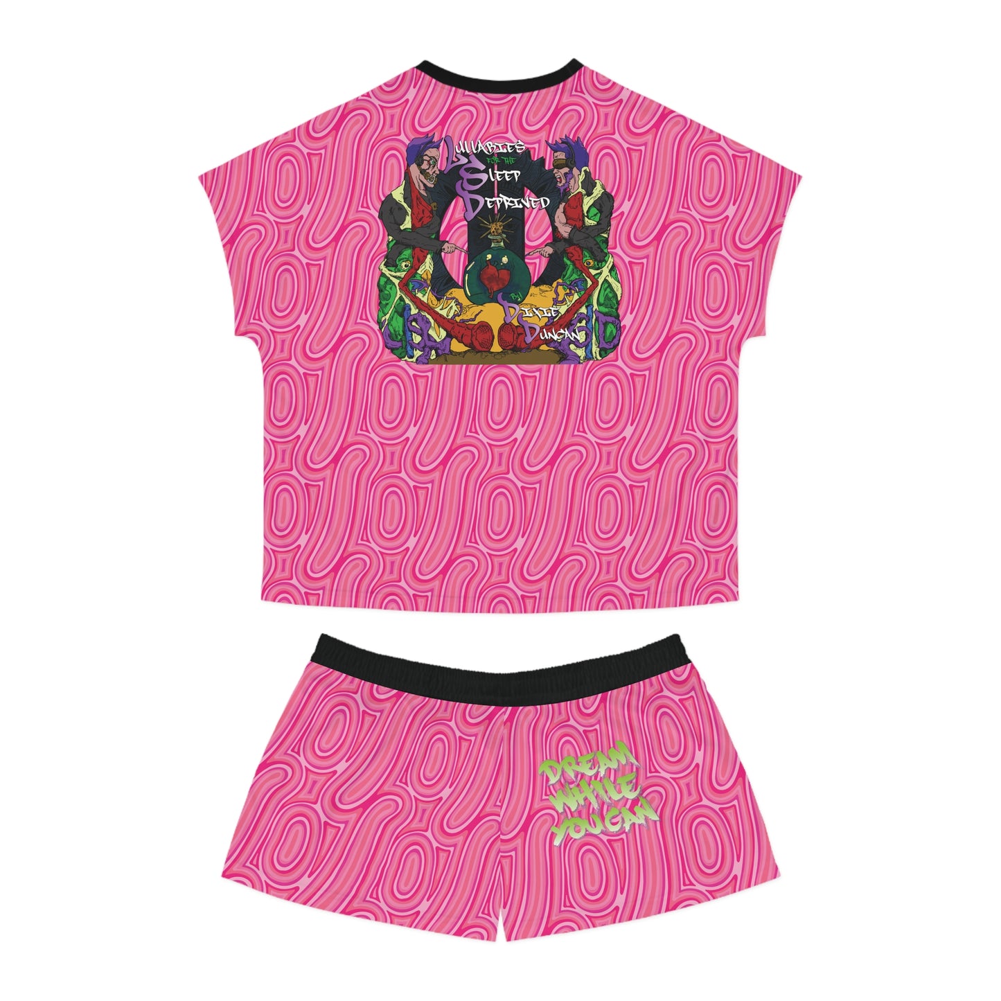 LSD2 Psychedelic Pink Short Pajama Set