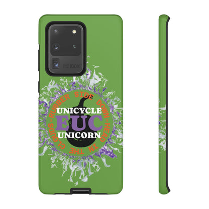 Unicycle Unicorn Purple ring of Fire Tough Case - Durable phone case for EUC fans