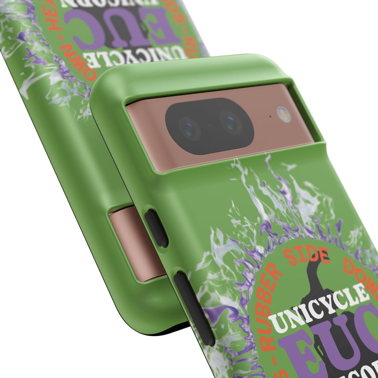 Unicycle Unicorn Purple ring of Fire Tough Case - Durable phone case for EUC fans