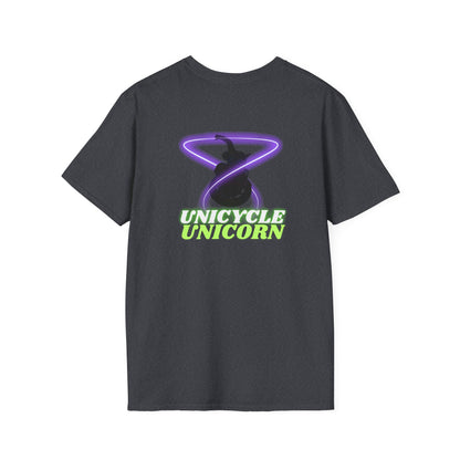 Unicycle Unicorn Unisex Softstyle T shirt
