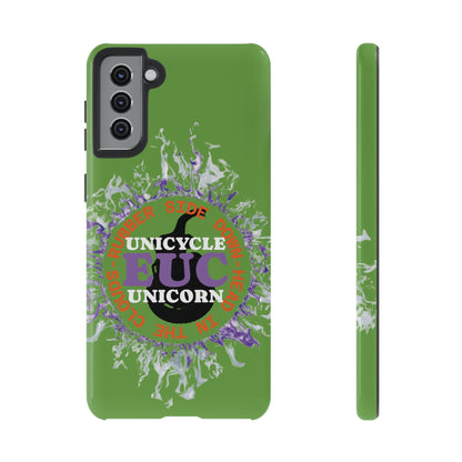 Unicycle Unicorn Purple ring of Fire Tough Case - Durable phone case for EUC fans