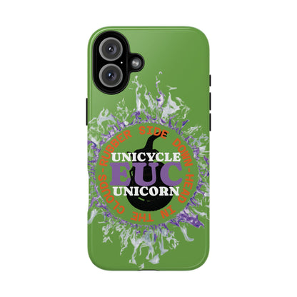 Unicycle Unicorn Purple ring of Fire Tough Case - Durable phone case for EUC fans