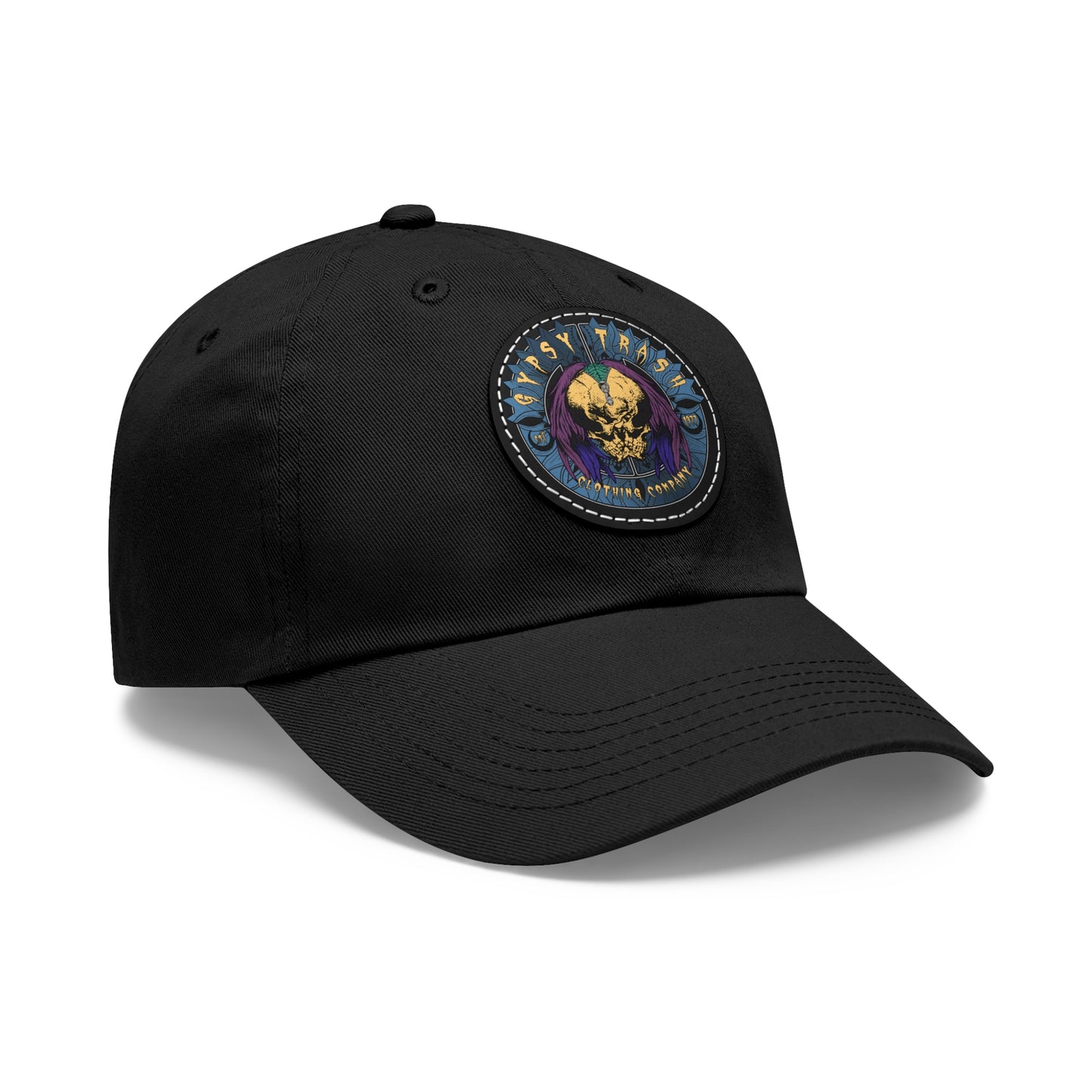 Hat with Leather GTCC Patch (Round)