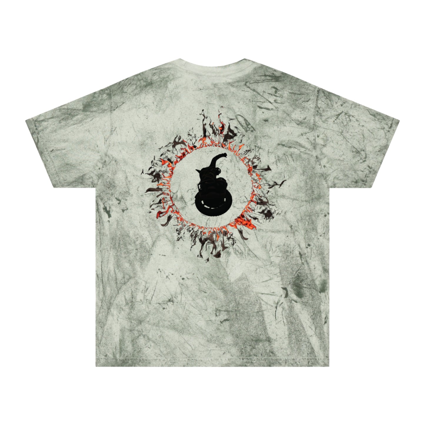 Unicycle Unicorn Red Ring of Fire unisex tshirt