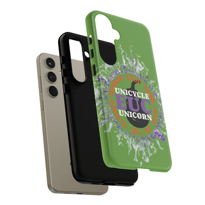 Unicycle Unicorn Purple ring of Fire Tough Case - Durable phone case for EUC fans