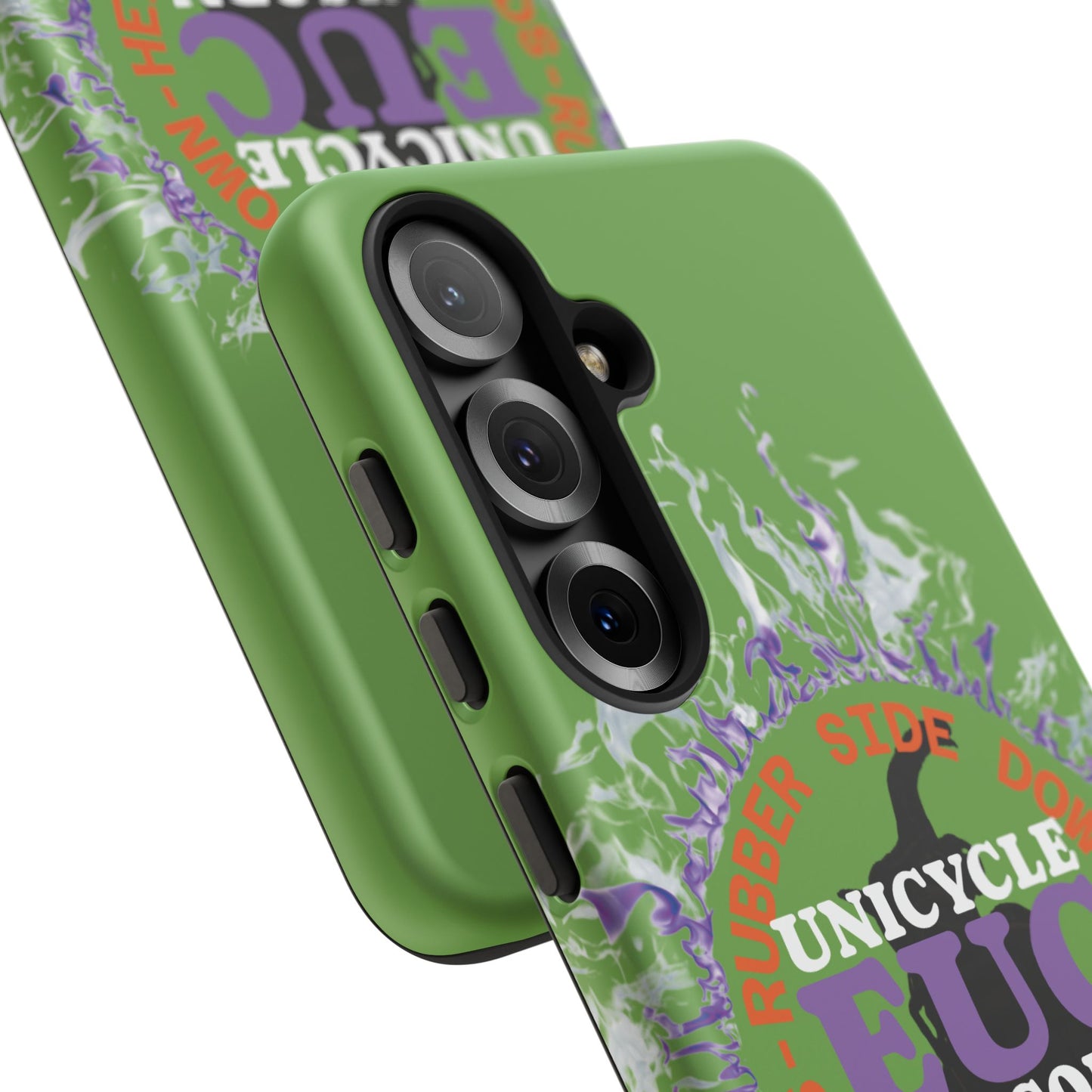 Unicycle Unicorn Purple ring of Fire Tough Case - Durable phone case for EUC fans