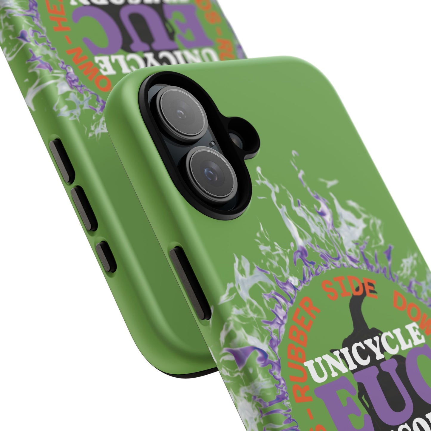 Unicycle Unicorn Purple ring of Fire Tough Case - Durable phone case for EUC fans