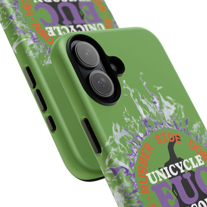 Unicycle Unicorn Purple ring of Fire Tough Case - Durable phone case for EUC fans