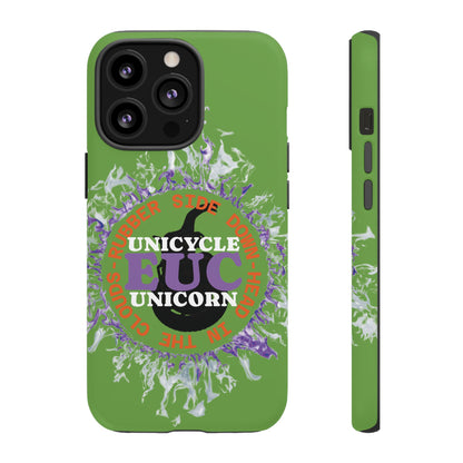 Unicycle Unicorn Purple ring of Fire Tough Case - Durable phone case for EUC fans